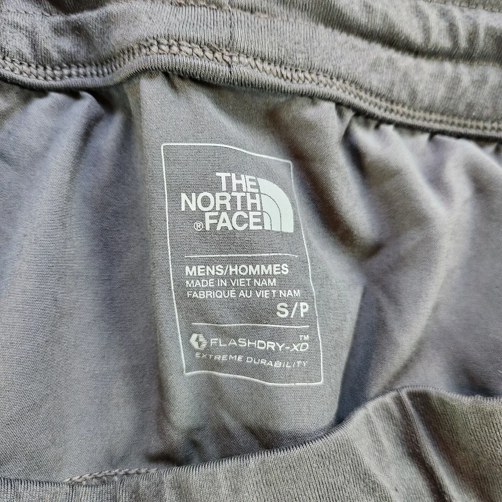 The North Face Shorts Men's Small Gray Nylon Stretch Pockets Mid Rise Drawstring
